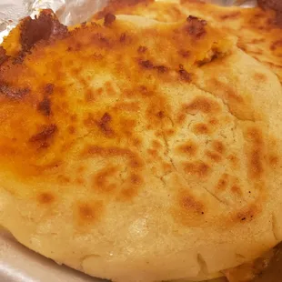 Chicken and cheese pupusa