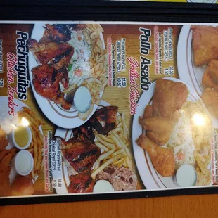 Chicken Menu