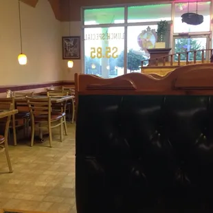 Inside of the restaurant.