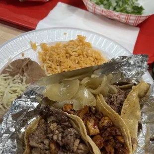 Lengua, chicken, barbacoa - so good!!!!