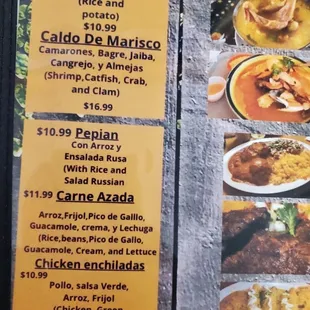 Soups and specials