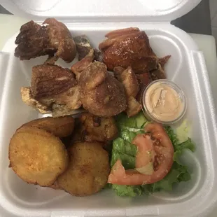 Carne frita con batata