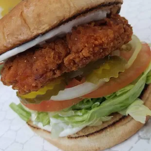 Spicy chicken sandwich