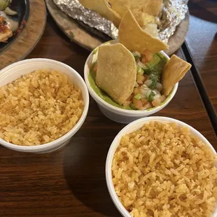 Rice beans guacamole