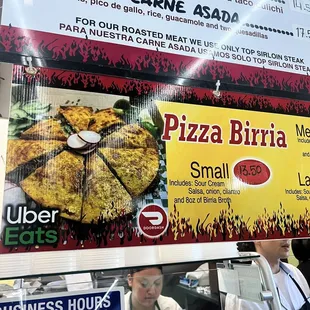 Didn&apos;t try the Pizza Birria but it looks amazing!