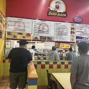 Nice menu to ponder on while in line