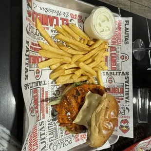 Hamburguesa de Pollo Endiablado