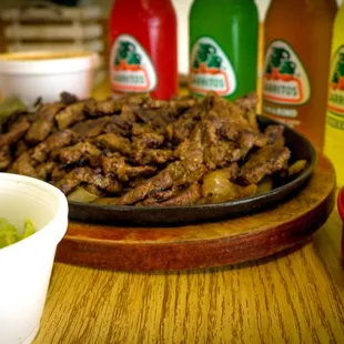 Beef fajitas