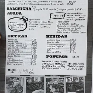 Menu as of 01.21.2022