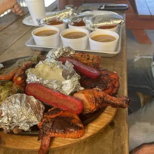 Family plate with the sides