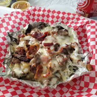 SUPER Papas Asada. For only $1.00 more you get tons of Bacon.
