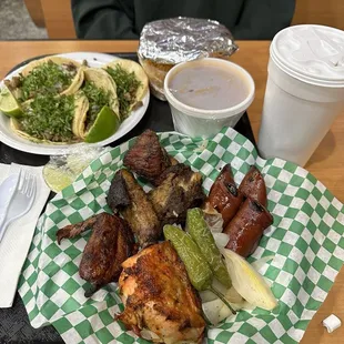 El Norteno Plate and Asada Tacos