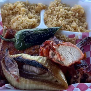 1/2 chicken meal was tremendous!