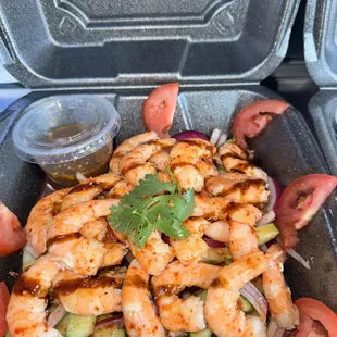 Botana. De camaron cosido