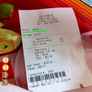 Esto aparecio en mi orden!! Y cuando reclame me salieron que de esas avia en mi rancho!! Super mal servicio!! No vuelvo jamas!