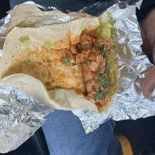 Chicken burrito