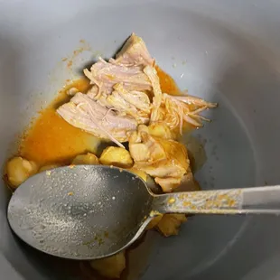 Pozole ONLY FRIDAY SATURDAY SUNDAY had no meat just bones