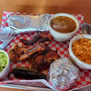 Chicken plate plus 4oz guacamole