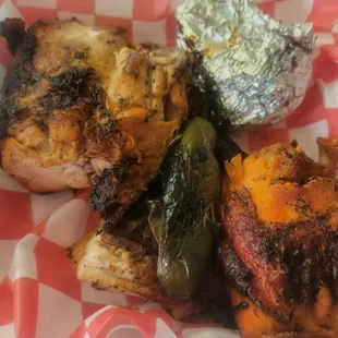 Chicken plate. Delicious