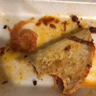 Pastor taco with a fat chunk of onion