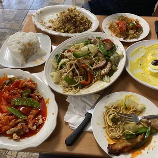 Ti Pa Kay, Tallarin Saltado con Chancho, Arroz Chaufa con Chancho, Papa a la Huancaina