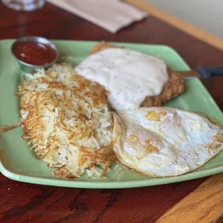 Chicken Fried Steak & Eggs