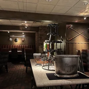 This is a table where they can serve specialty items from.