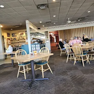 Interior of restaurant