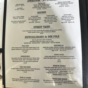 polos menu nov. 2022