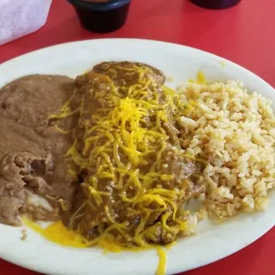 Beef enchiladas, $10.75