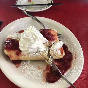 Here's the fried cheesecake