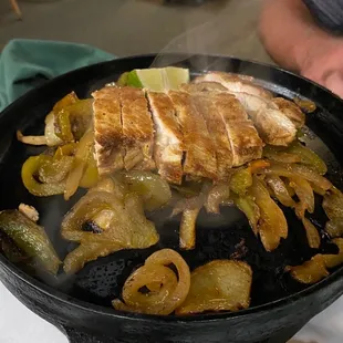 Chicken fajitas at Polo Mexican Restaurant