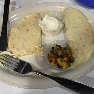 Cheese Quesadillas at Polo Mexican Restaurant