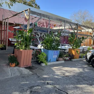 View from parking lot