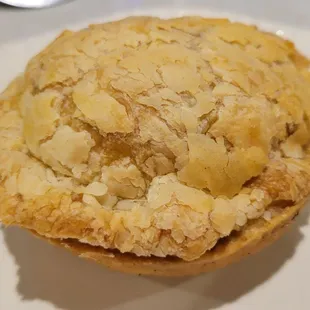 Meat pie (beef filling)  with an amazing, flakey crust.  These are a healthy size, lots of filling, for $5 ea.