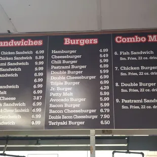 AUGUST 2023 MENU