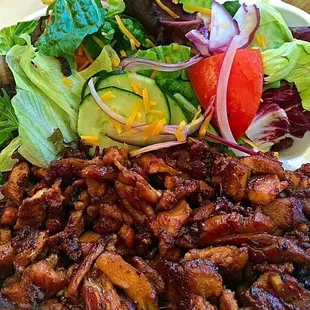 Chicken teriyaki no rice all toss salad
