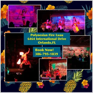 a group of performers performing