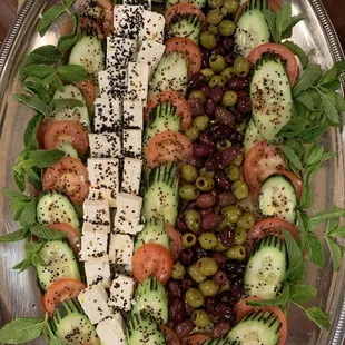 Mediterranean plate for party