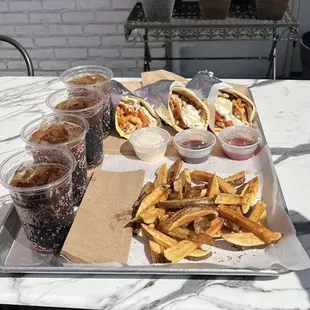 Shawarma wraps