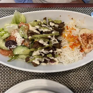 Beef Shawarma Platter