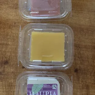 Guava, Lilikoi topped and plain haupia