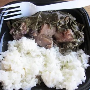 fresh sweet potato and laulau