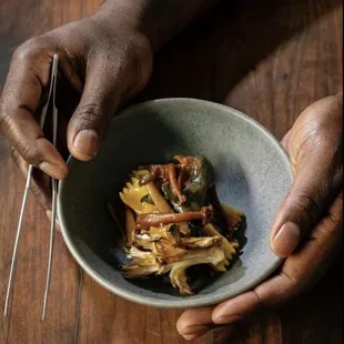 Ugly mushroom with pasta