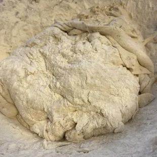 Homemade pizza dough