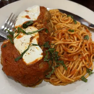 Chicken Parmigiana with Pasta