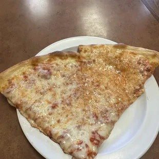 Two slices of cheese