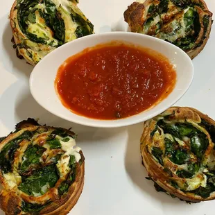 Spinach Pinwheels