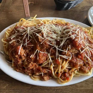 Spaghetti and Meatballs w/ meat sauce