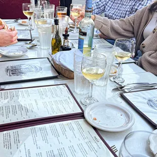 IG: @eat.sar Menus in outdoor seating